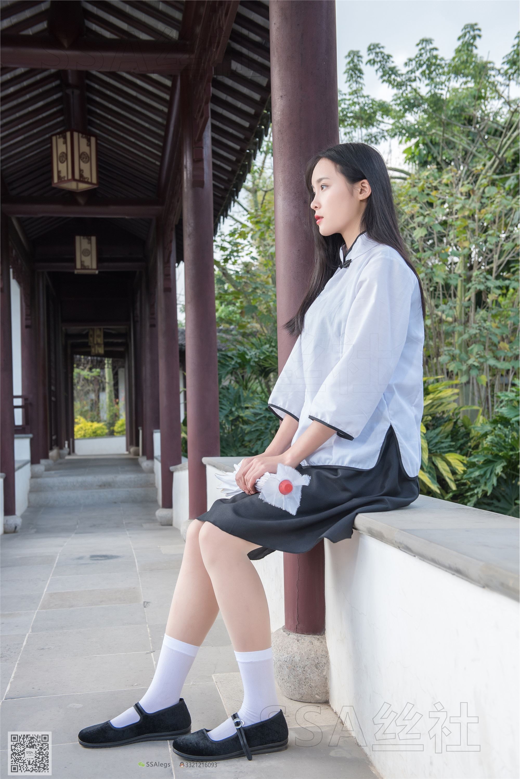 SSA丝社 超清写真 NO.068 君君 民国学妹肉丝白袜